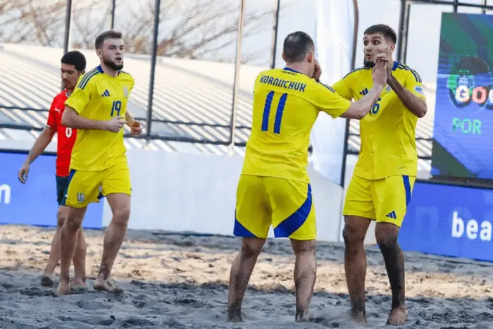 Euroliga-2025: męska reprezentacja Ukrainy w piłce nożnej plażowej zdobyła drugie zwycięstwo