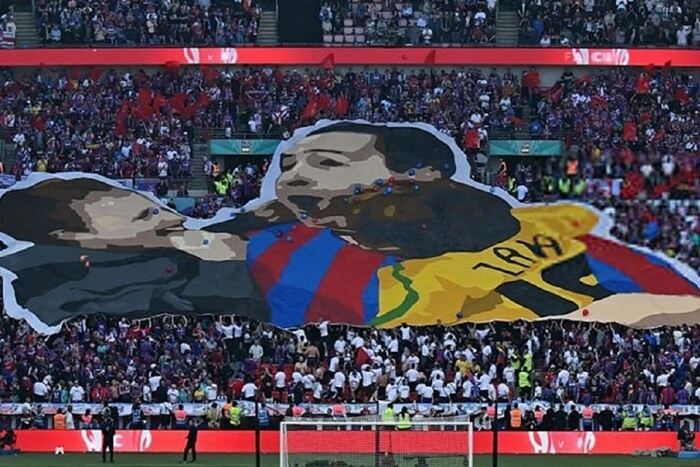 Kibice 'Crystal Palace' przygotowali wzruszający baner na historyczny mecz