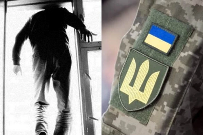 Чоловік тікає з ТЦК через вікно