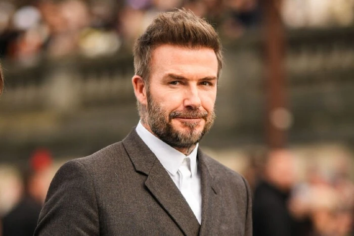 David Beckham in the football club's kit