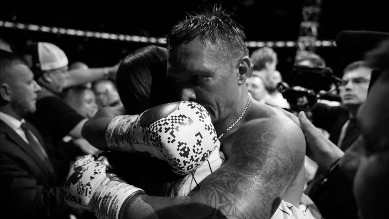 Usyk z poruszającymi słowami zwrócił się do swojej żony